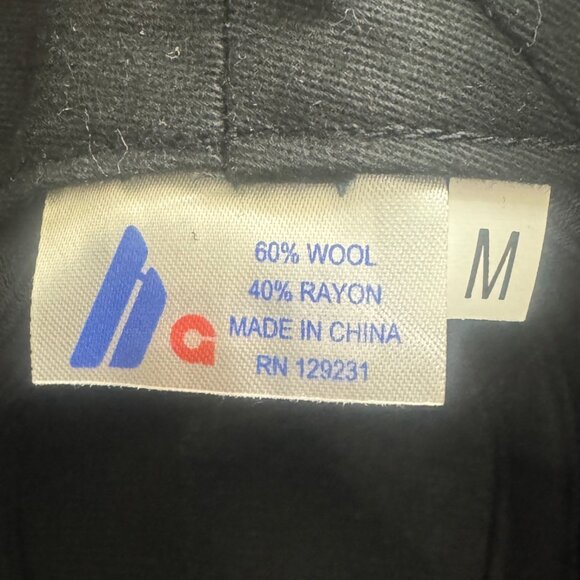 Mega Cap Short Brim Fedora Hat 60% wool 40% Rayon Size M Brown - Picture 9 of 9